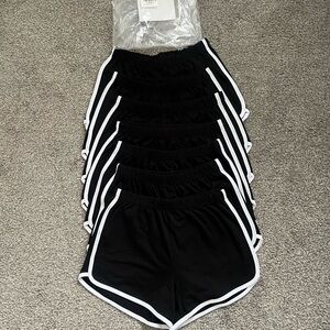 NEW 7 Pack Women’s Cotton Shorts Black Small